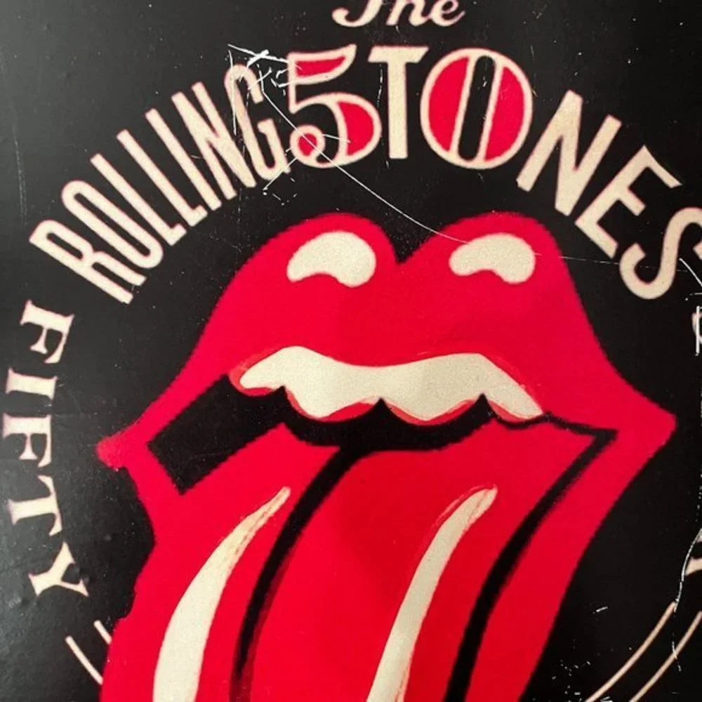 Rolling Stones Wall Plaque - 50‎ Years (10 inches by 10 inches)